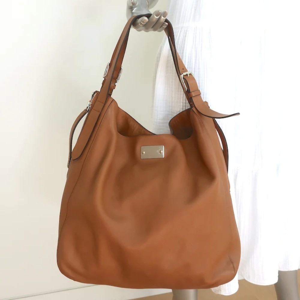 Marni Hobo Camel Leather Extra Large Shoulder Bag - Picture 1 of 12